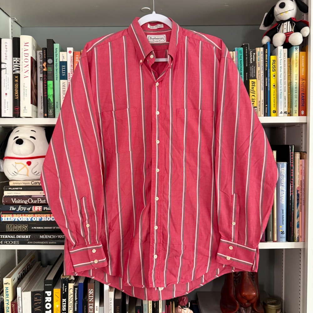 Burberrys of London Vintage Striped Button Down Shirt Size L
